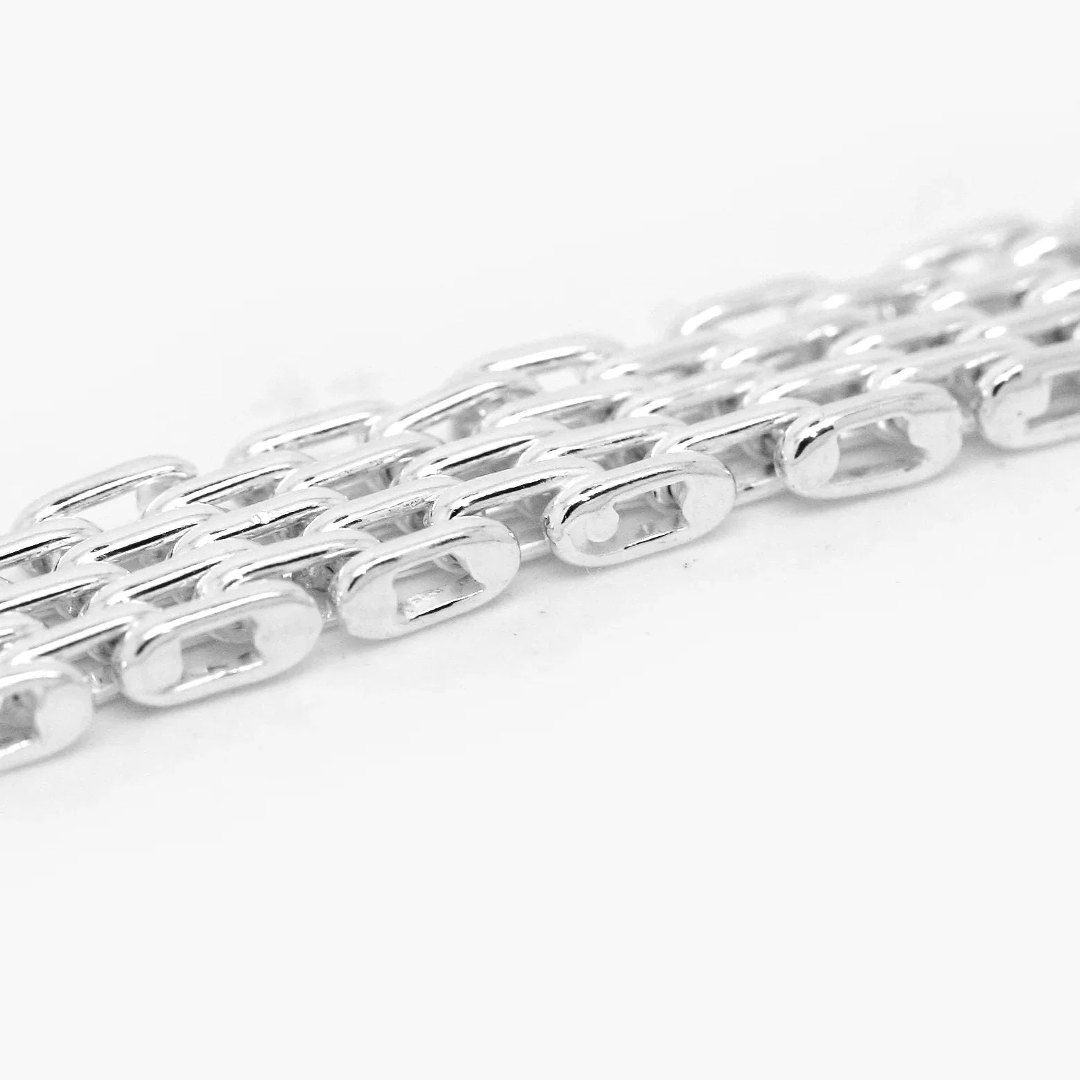Silver Triple Brick Link Bracelet - Jordans Jewellers
