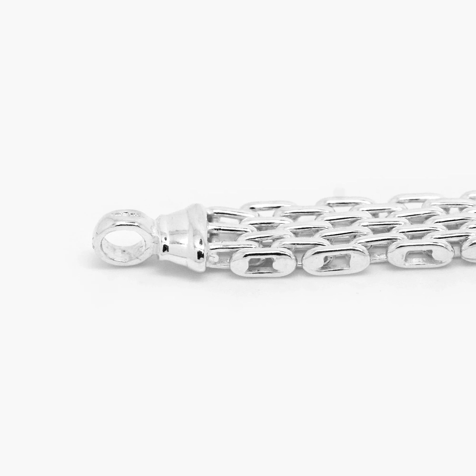 Silver Triple Brick Link Bracelet - Jordans Jewellers