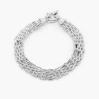 Silver Triple Brick Link Bracelet - Jordans Jewellers
