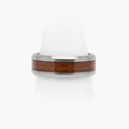 Men's Tungsten Carbide Wood Inlay Ring