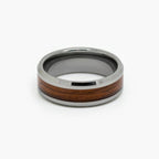Men's Tungsten Carbide Wood Inlay Ring