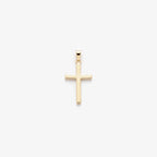 9ct Gold Small Cross Pendant - front view