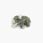Silver Marcasite Elephant Brooch - Jordans Jewellers