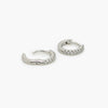 Small Silver CZ Hoop Earrings - Jordans Jewellers