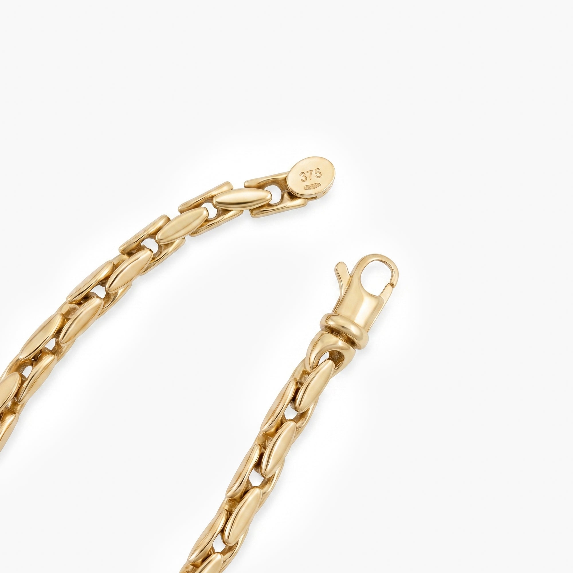 9ct Yellow Gold Spiga Link Bracelet