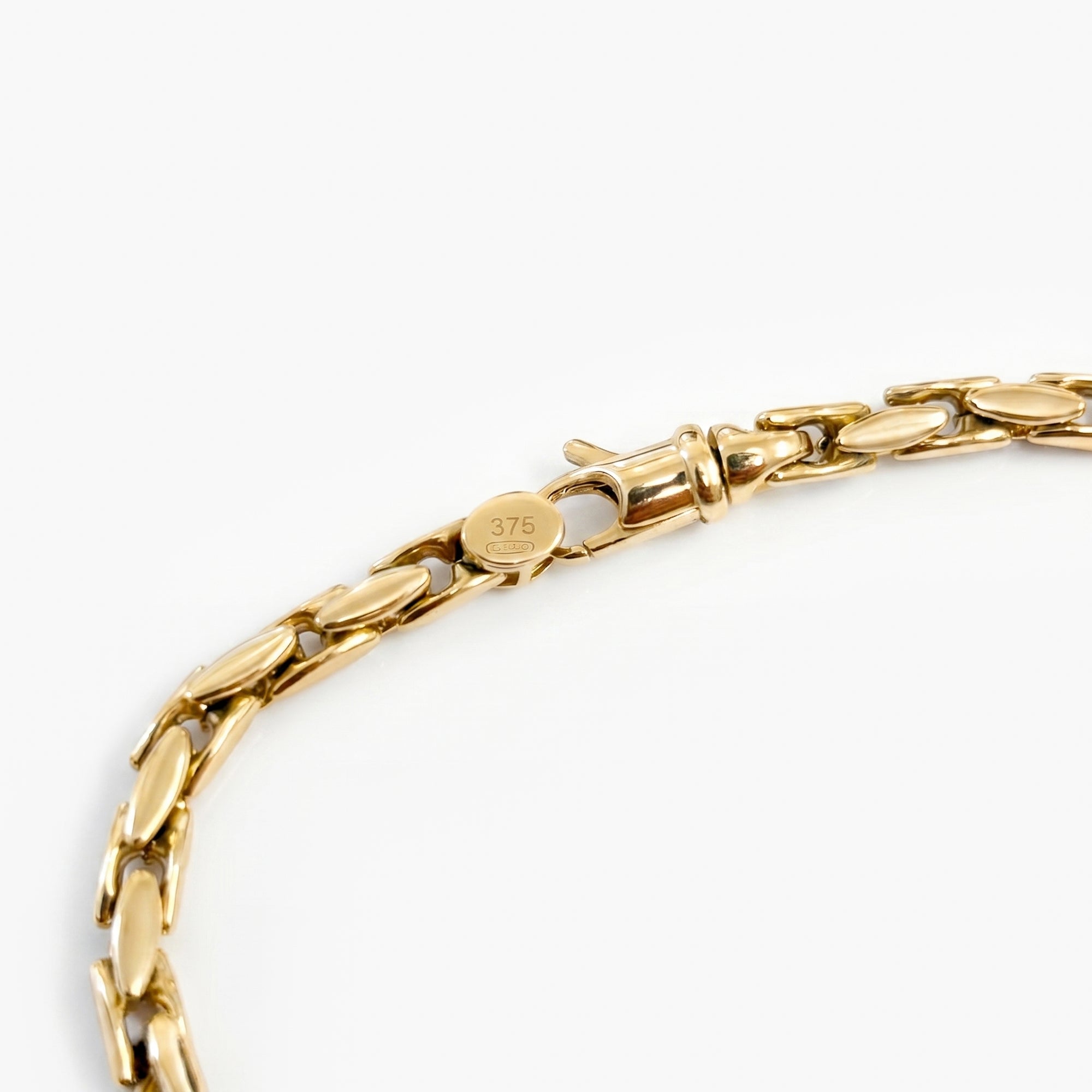 9ct Yellow Gold Spiga Link Bracelet