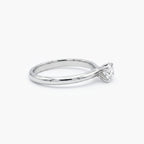 18ct White Gold 0.34ct Diamond Four-Claw Solitaire Engagement Ring