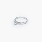 18ct White Gold 0.34ct Diamond Four-Claw Solitaire Engagement Ring