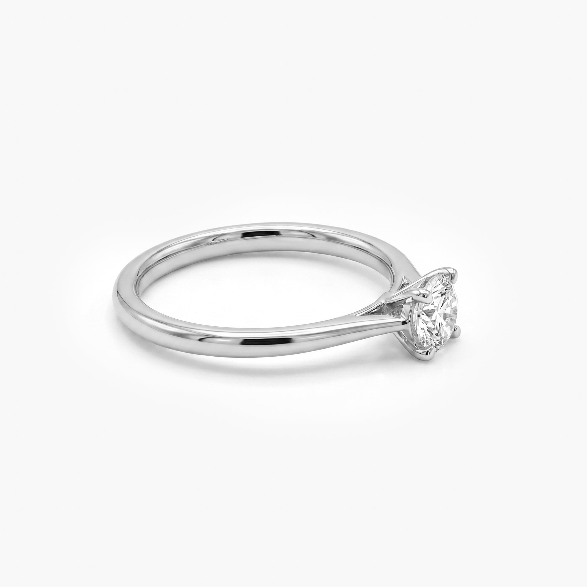 18ct White Gold Solitaire 0.50ct Diamond Engagement Ring
