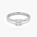 18ct White Gold Solitaire 0.50ct Diamond Engagement Ring