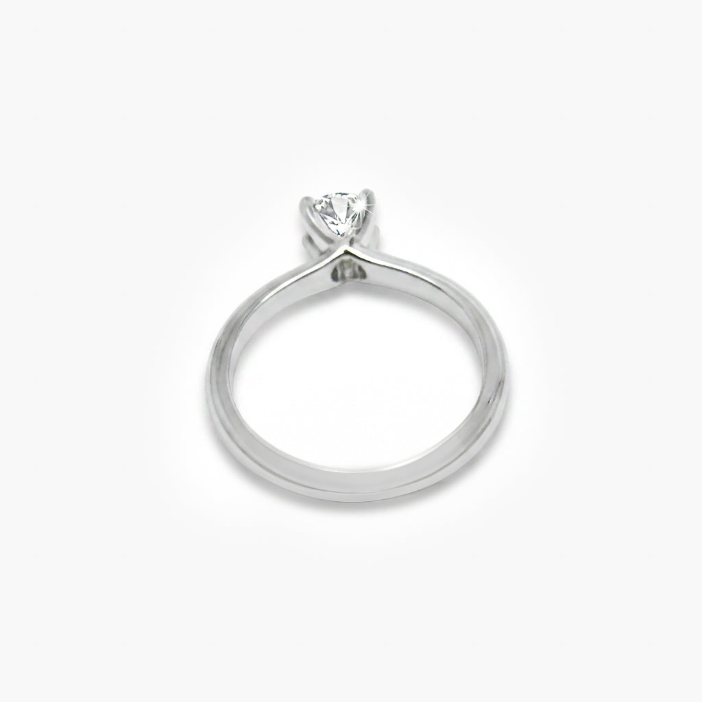 18ct White Gold 0.45ct Solitaire Diamond Ring