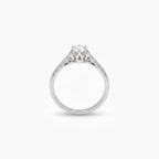 18ct White Gold Solitaire Diamond Ring