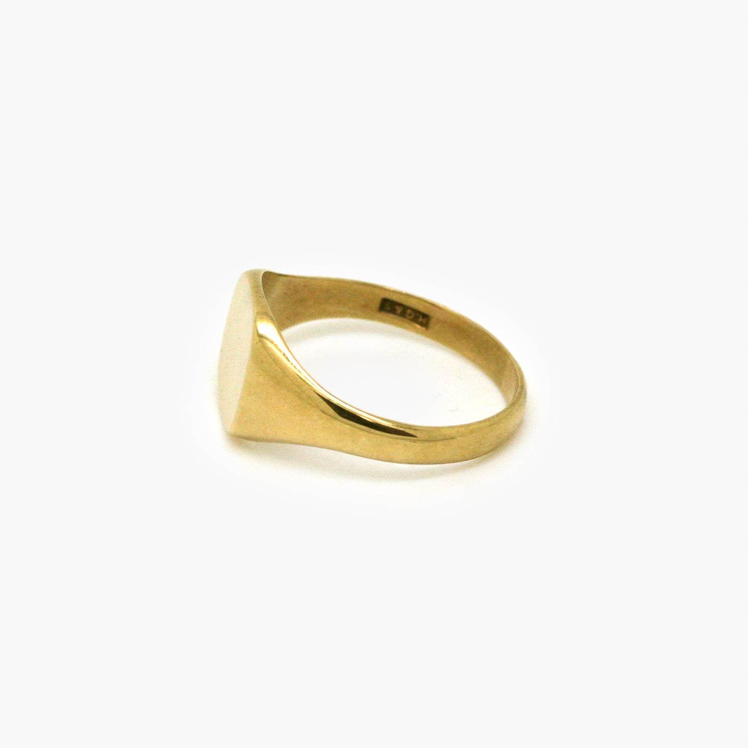 9ct Yellow Gold Square Signet Ring - Jordans Jewellers
