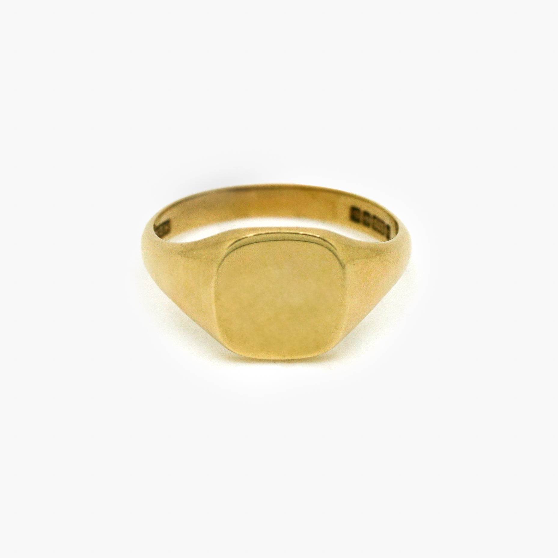 9ct Yellow Gold Square Signet Ring - Jordans Jewellers