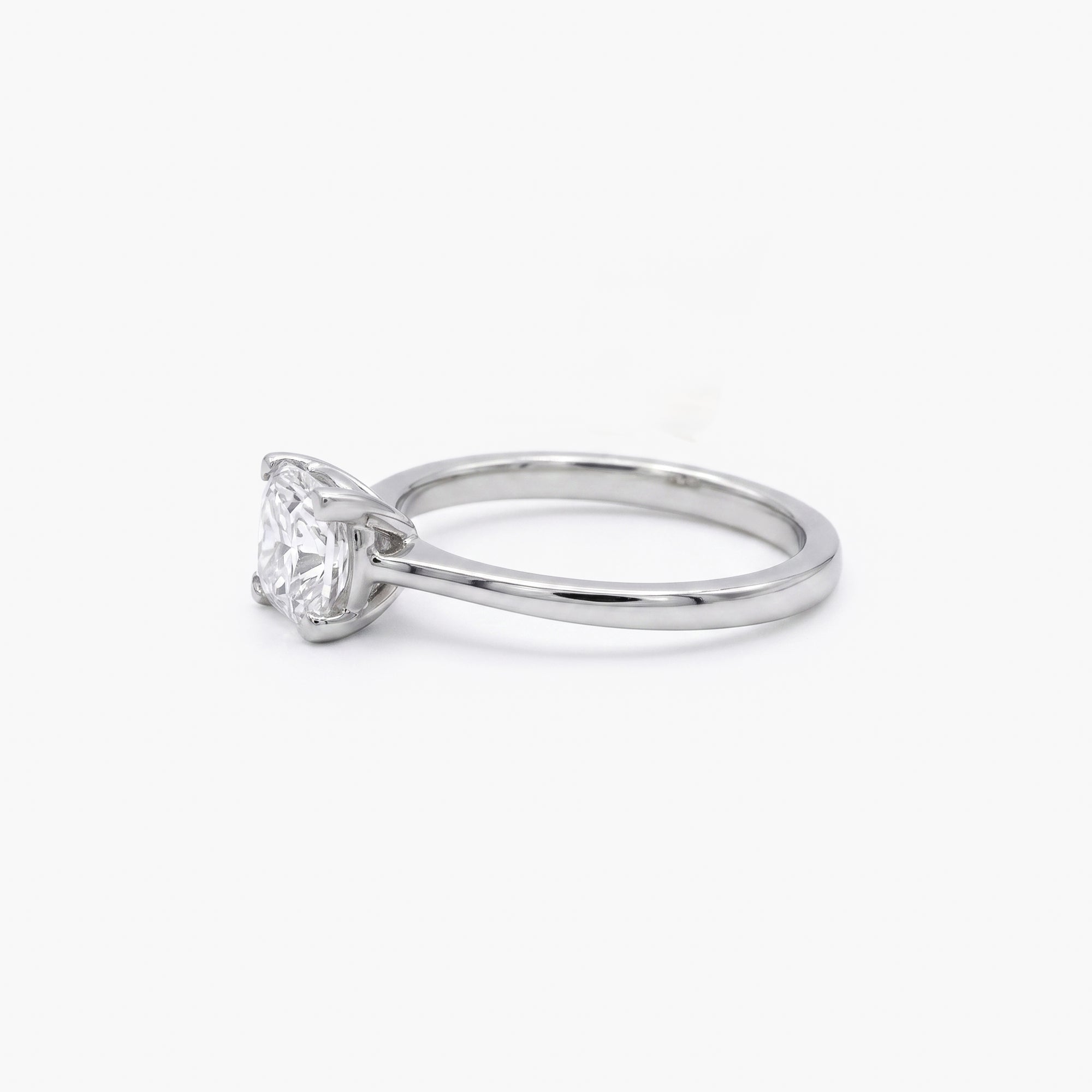 Platinum Radiant Cut Diamond Solitaire Ring 1.00ct