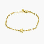 14ct Yellow Gold Star Link Bracelet - Jordans Jewellers