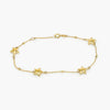 Five Star Bracelet in 9ct Yellow Gold - Jordans Jewellers