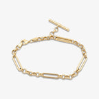 9ct Yellow Gold T-Bar Chain Bracelet