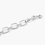 Silver Textured Link Chain Bracelet - Jordans Jewellers