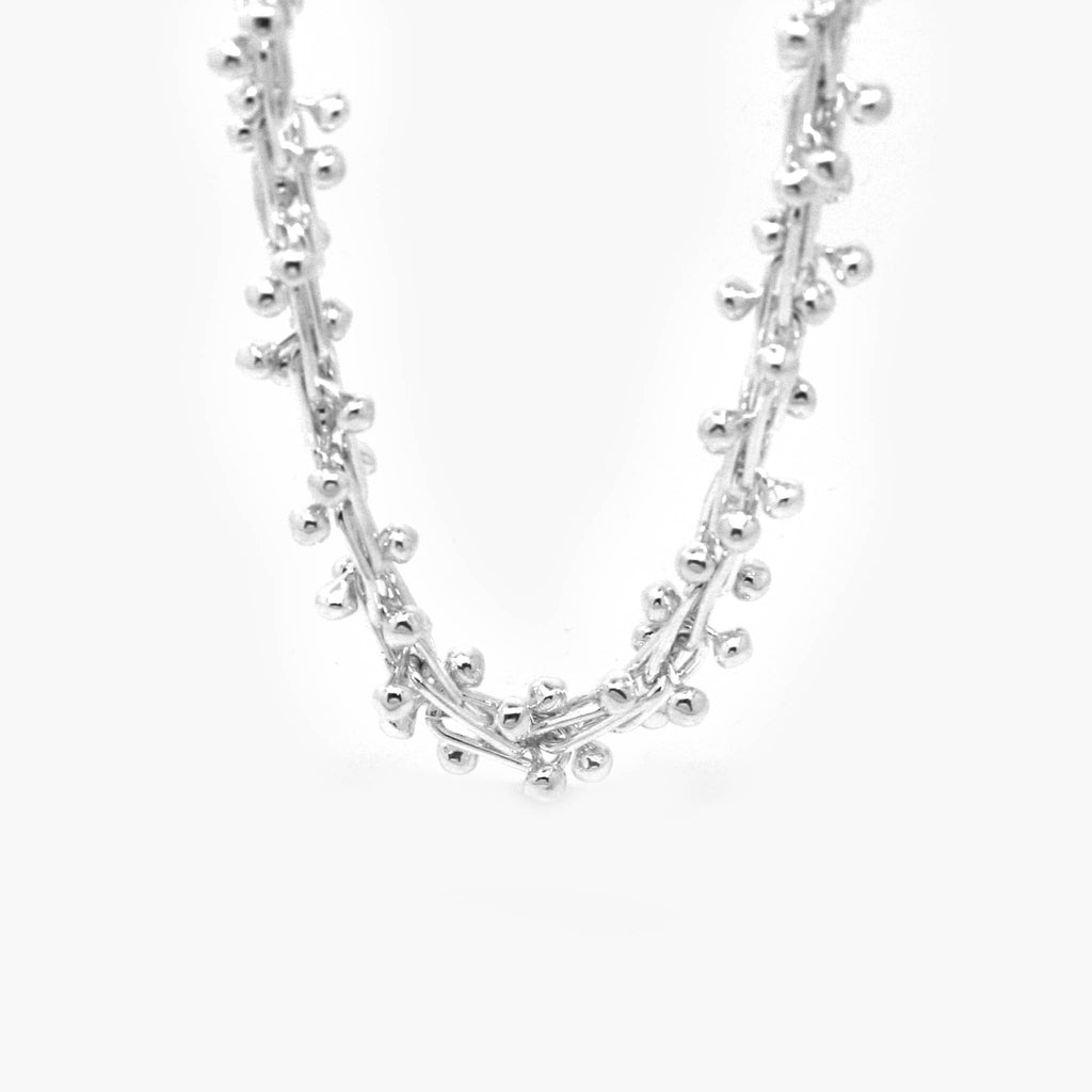 Silver Heavy Twiggy Necklace
