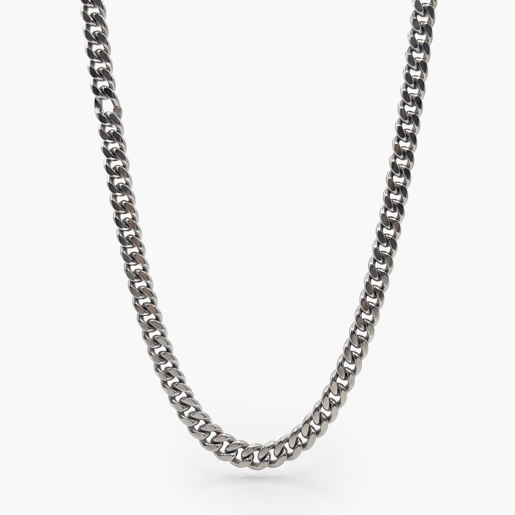 Men's Stainless Steel 6mm Curb Chain