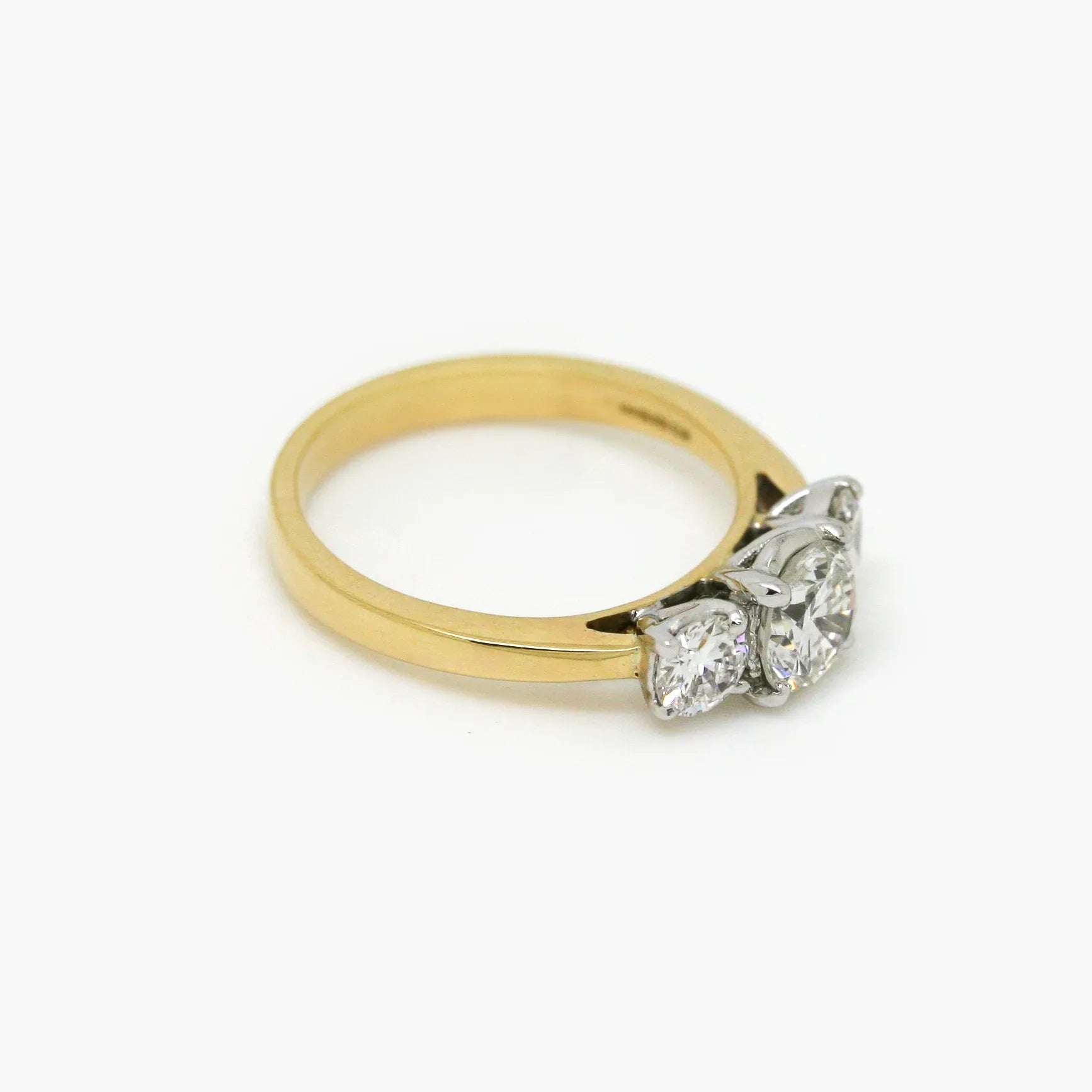 18ct Gold 1.37ct Diamond Three Stone Ring - Jordans Jewellers