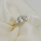 18ct Gold 1.37ct Diamond Three Stone Ring - Jordans Jewellers