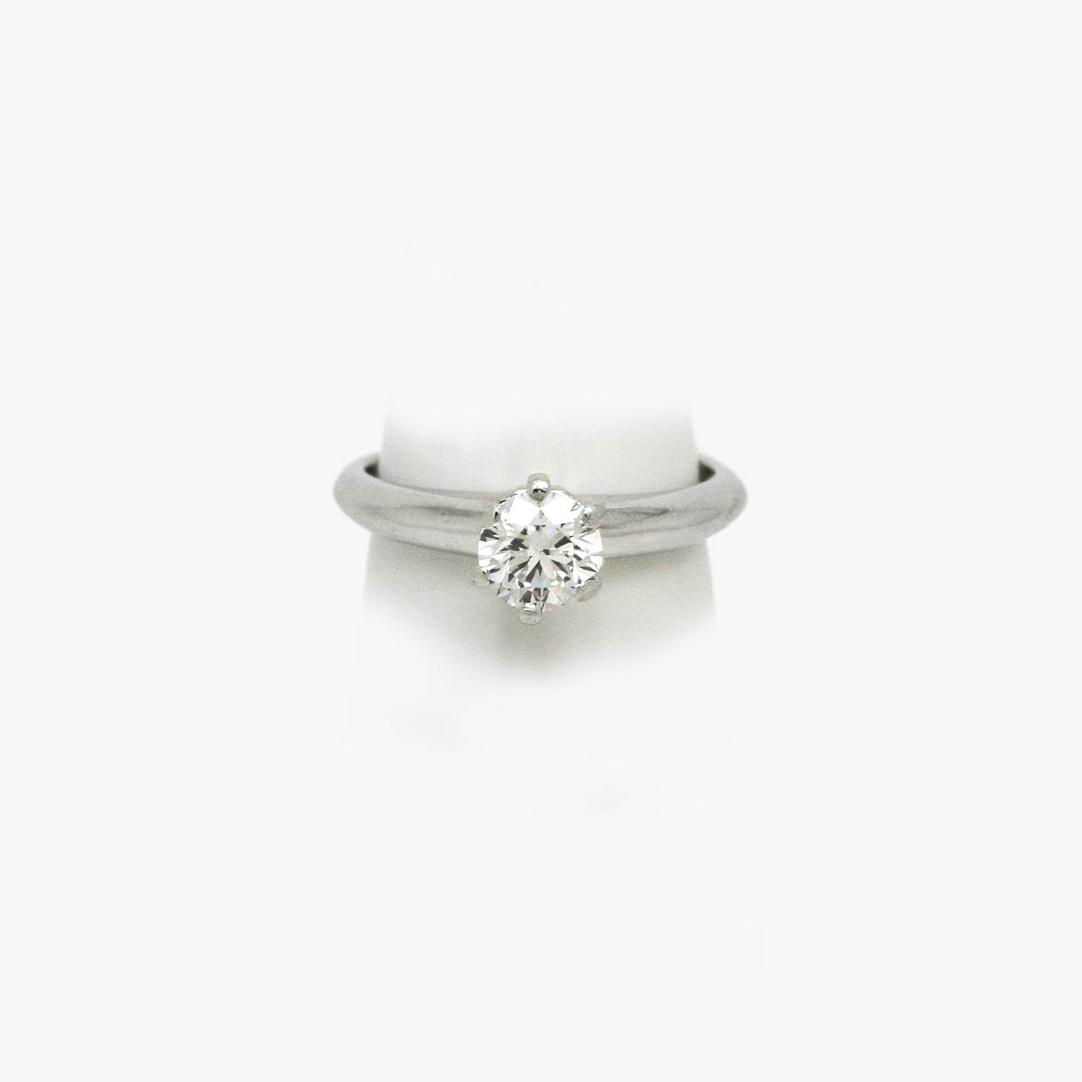 Platinum Tiffany & Co. Diamond Solitaire Engagement Ring