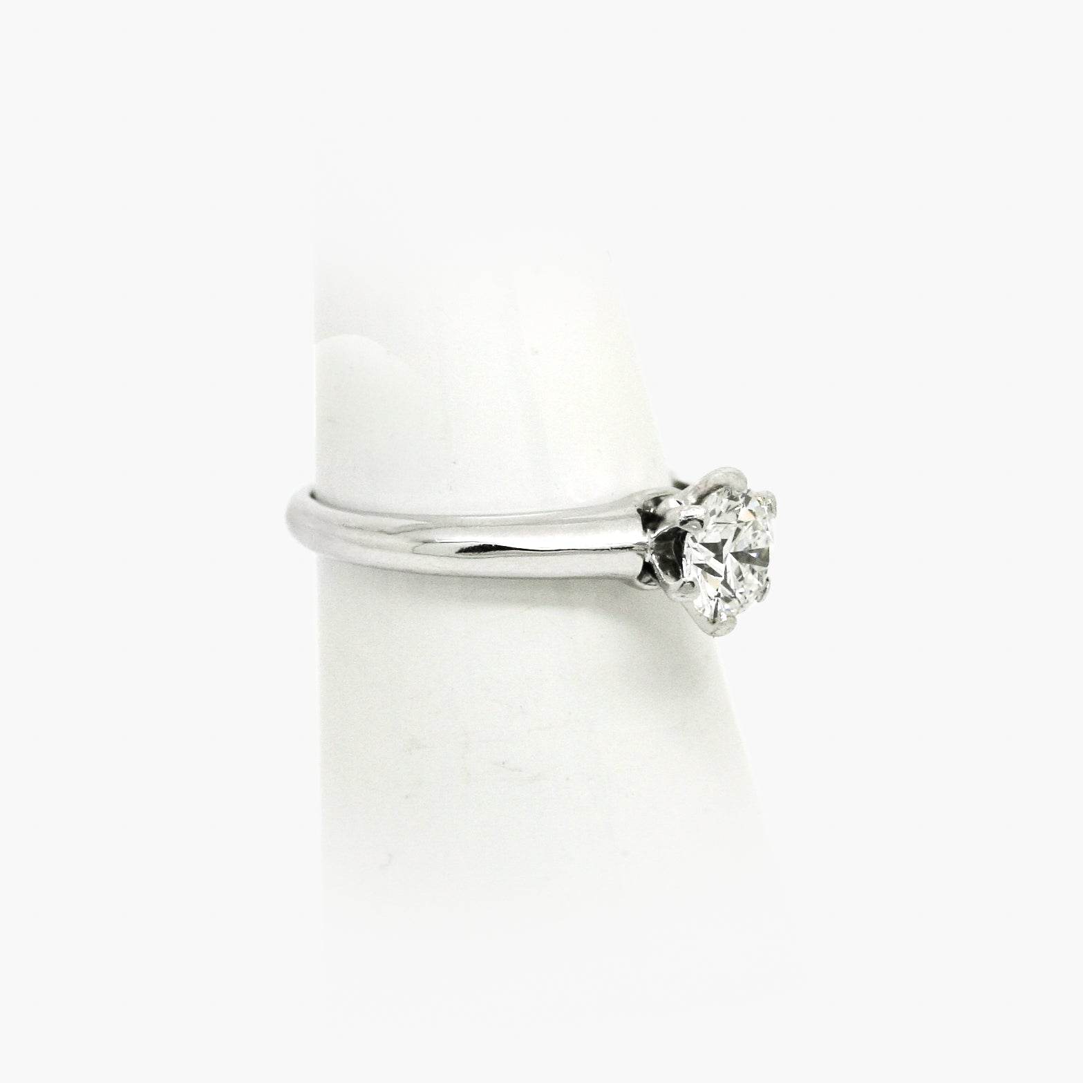 Platinum Tiffany & Co. Diamond Solitaire Engagement Ring