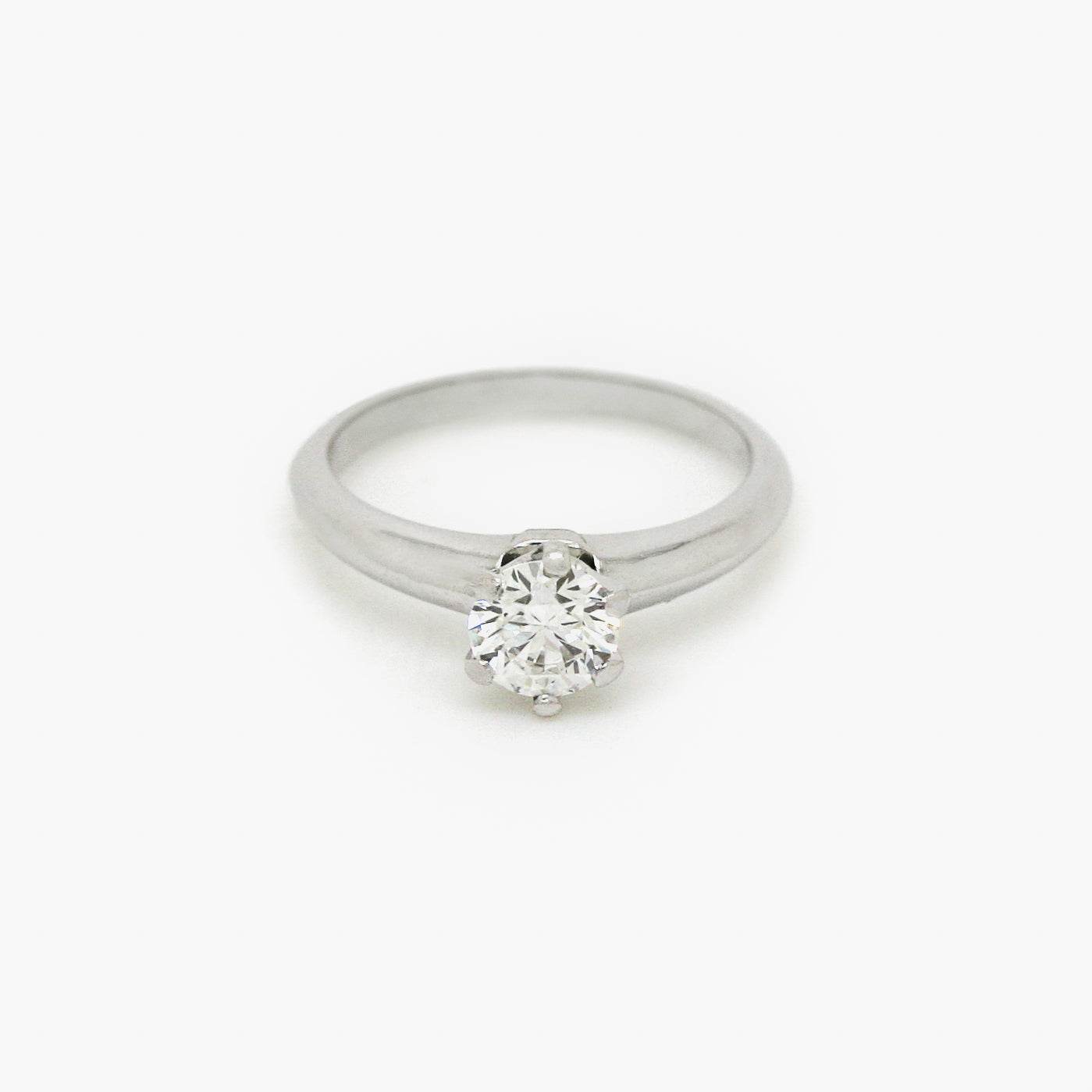Platinum Tiffany & Co. Diamond Solitaire Engagement Ring