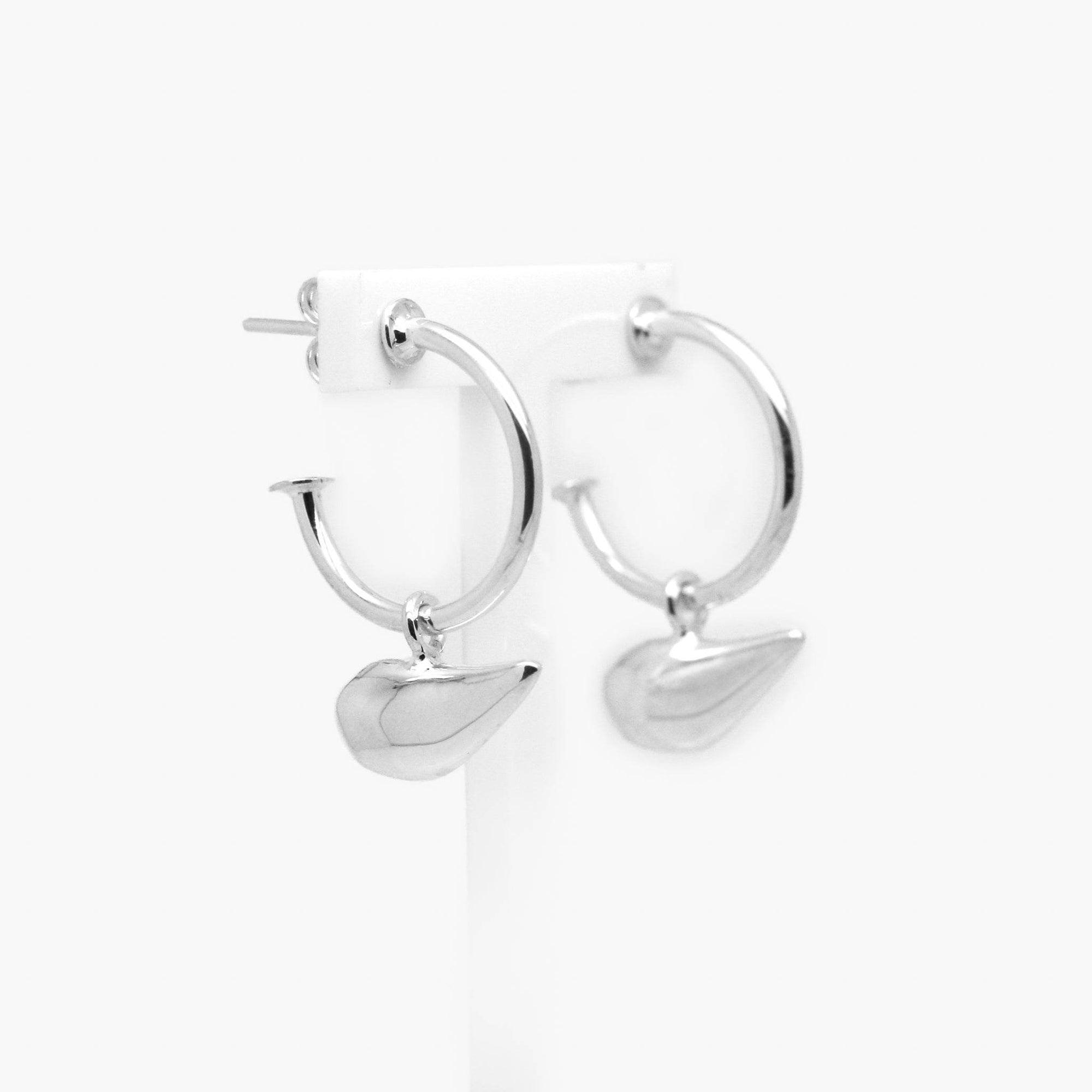 Silver Shark Hoop Earrings - Jordans Jewellers