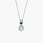 Silver Sky & London Blue Topaz Pendant Necklace - Jordans Jewellers