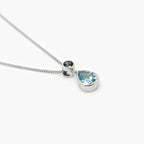 Silver Sky & London Blue Topaz Pendant Necklace - Jordans Jewellers