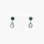 Silver Sky & London Blue Topaz Drop Earrings - Jordans Jewellers