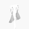 Silver Triangle Drop Earrings