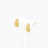 Soft Triangle Stud Earrings in 9ct Yellow Gold - Jordans Jewellers