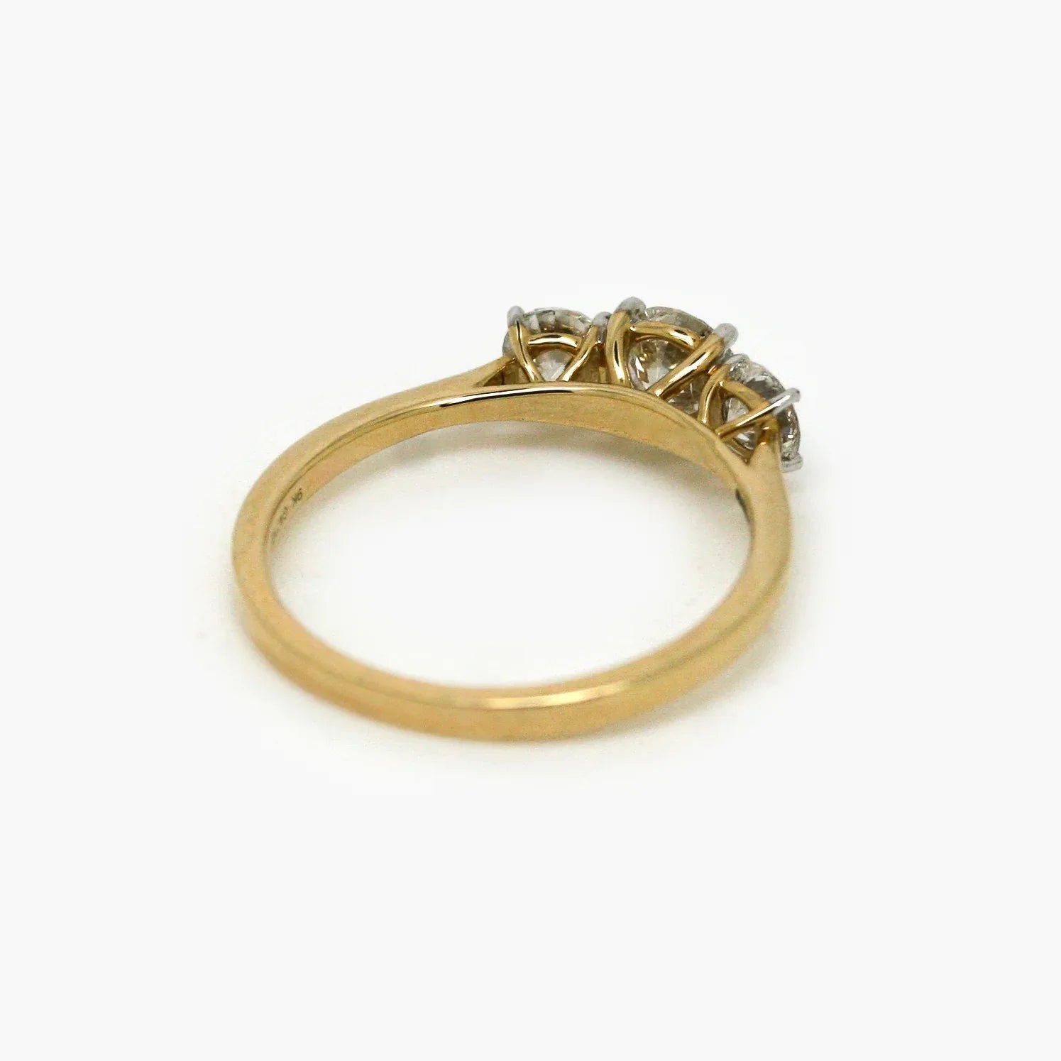 9ct Yellow Gold 1.05ct Three-Stone Diamond Ring - Jordans Jewellers