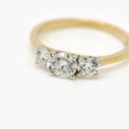 9ct Yellow Gold 1.05ct Three-Stone Diamond Ring - Jordans Jewellers