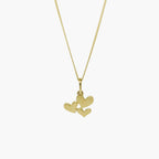 Triple Heart Pendant Necklace in 9ct Yellow Gold - Jordans Jewellers