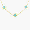 NEW Silver Gold Plated Turquoise Necklace