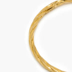 9ct Yellow Gold Twisted Bangle - Jordans Jewellers