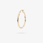 9ct Yellow Gold Twisted Hoop Earrings