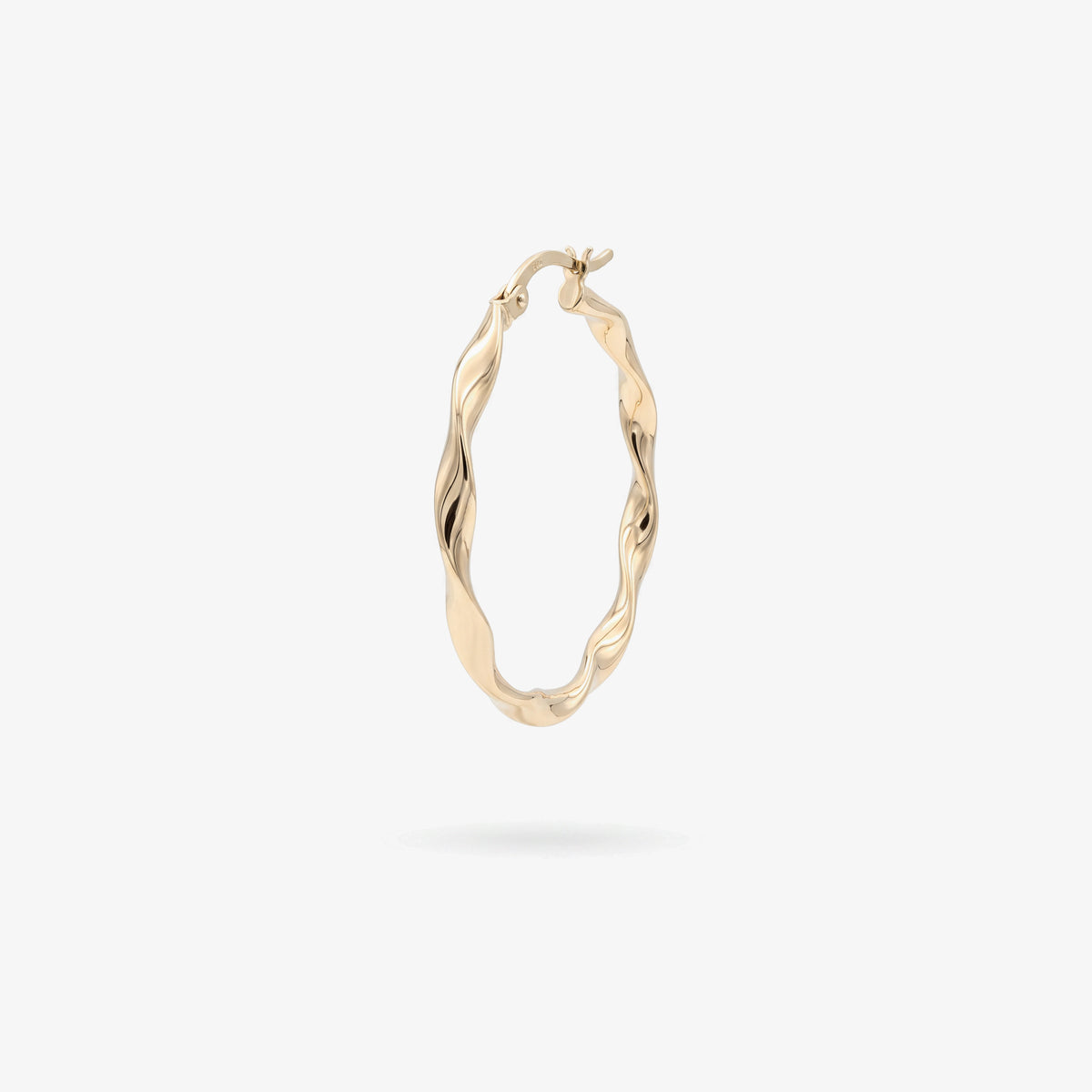 9ct Yellow Gold Twisted Hoop Earrings