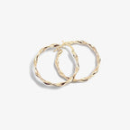9ct Yellow Gold Twisted Hoop Earrings