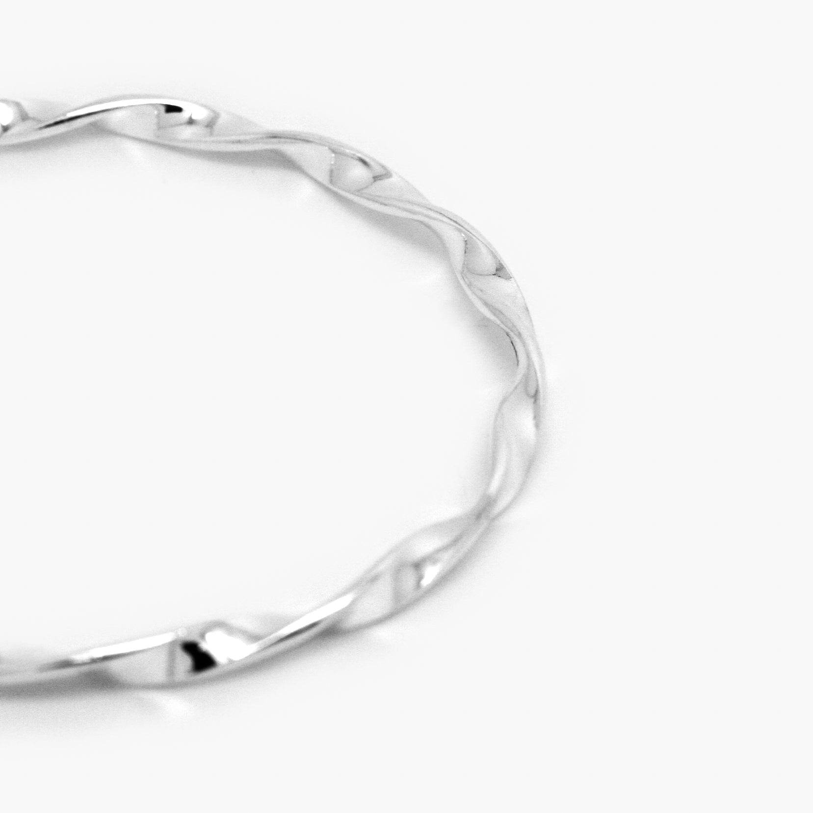 Silver Twisted Bangle - 4mm - Jordans Jewellers