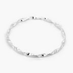 Silver Twisted Bangle - 4mm - Jordans Jewellers