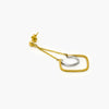 Two-Tone Swing Drop Earrings in 9ct Gold - Jordans Jewellers