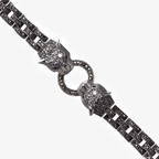 Silver Marcasite Tiger Link Bracelet - Jordans Jewellers