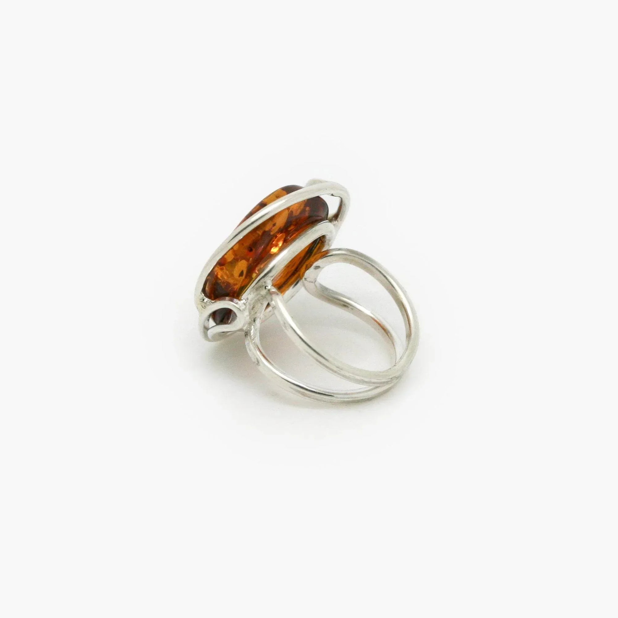 Adjustable Split Shank Amber Ring - Jordans Jewellers