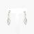 white gold cubic zirconia drop earrings